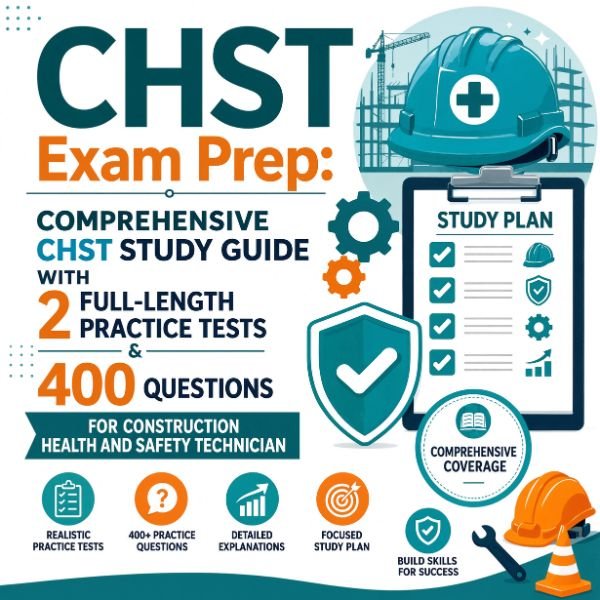 CHST Exam Prep: Comprehensive CHST Study Guide with 2 Full-Length Practice Tests & 400 Questions for Construction Health and Safety Technician