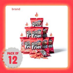 Andy Capp’s Hot Fries Snacks, 3 oz (Pack of 12) deliver a bold and crunchy snacking experience