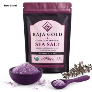 Baja Gold Sea Salt - Signature Mineral Sea Salt Fine Grind, 1 lb Resealable Bag