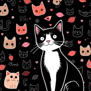cat doodle