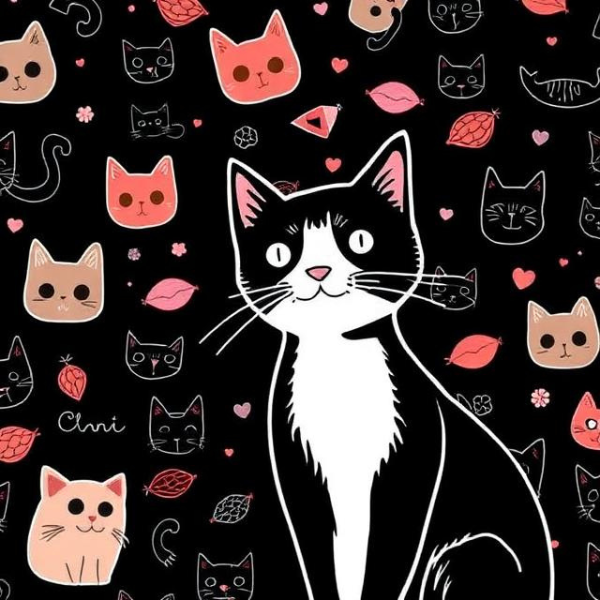 cat doodle
