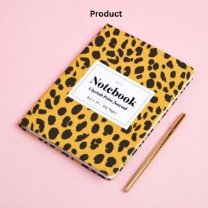 Cheetah Print Leopard Print in a GLOSSY Finish, 8.5" x 11", 150 Pages: Super Cute Leopard Print or Cheetah Print Notebook Journal Diary