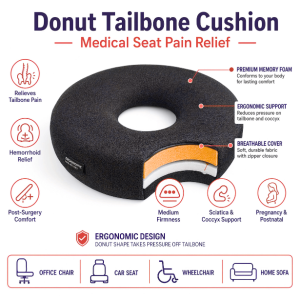 donut shaped cushion for tailbone pain