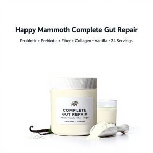 : Happy Mammoth Complete Gut Repair Probiotic, Prebiotic, Fiber & Collagen Supplement (24 Servings, Vanilla Flavor) – Happy Mammoth Reviews: Happy Mammoth Complete Gut Repair Probiotic, Prebiotic, Fiber & Collagen Supplement (24 Servings, Vanilla Flavor) Happy Mammoth Reviews