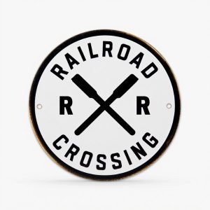 railroad crossing sign