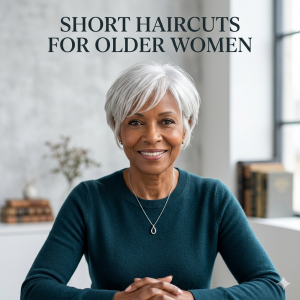 short haircuts for older women