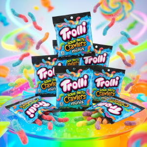 trolli sour gummy worms