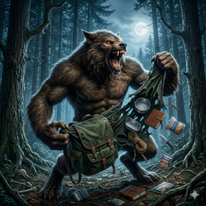 werewolf ripping shirt