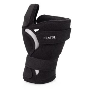 FEATOL Wrist Brace Hand Brace, Carpal Tunnel Wrist Splint Night Support for Women Men, Pain Relief Support - Tendonitis, Arthritis, Sprain, Right Hand, Small/Medium